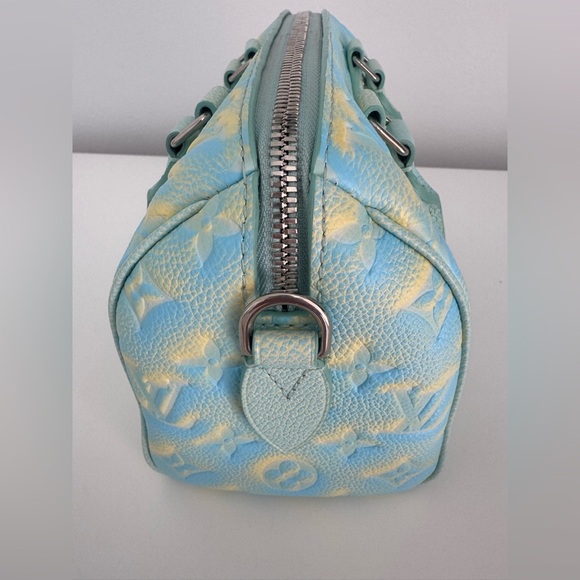 LOUIS VUITTON STARDUST SPEEDY BANDOULIÈRE 20 Empriente bag crossbody Green NWT - Picture 10 of 15